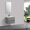 Enzo 600 Concrete Double Drawer Vanity Set