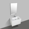 Enzo 800 White Double Drawer Vanity Set