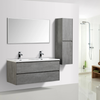 Enzo 1200 Concrete Double Draw Vanity Set