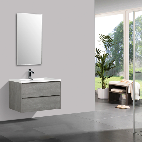 Enzo 800 Concrete Double Drawer Vanity Set Regular price