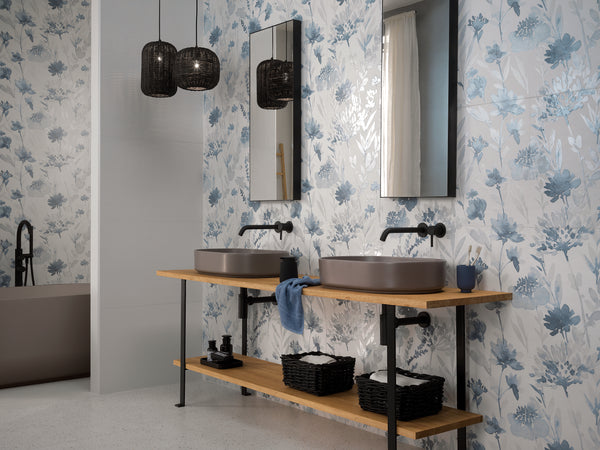 Milano Mood Flower Blu 500x1200x8.5mm (1,80 sqm/box)