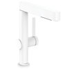 Finoris Single lever basin mixer 230 with pull-out spray, 2jet without waste set Matt White