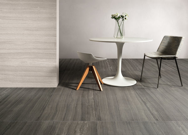 Flow Dark Grey Textured Full Body Porcelain 595x1195x10mm (1.44sqm/box)