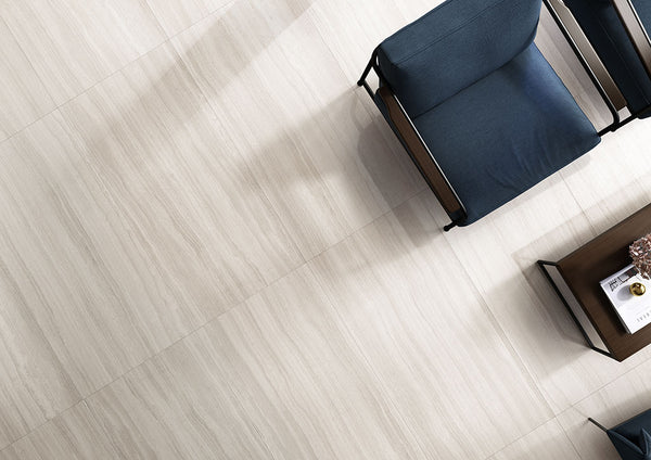 Flow White Textured Full Body Porcelain 595x1195x10mm (1.44sqm/box)