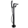 Genova Black Freestanding Bath Mixer