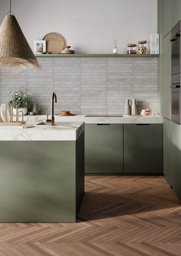 Graffiti Light Grey 48x450x9.5mm Porcelain Matt Tiles (0.69sqm/box)