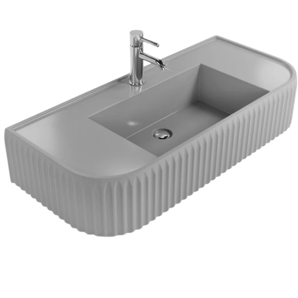 Greco Countertop Basin Matt Concrete Grey