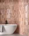 Hanoi Subway Pink Gloss Ceramic 65X200mm (0.5Sqm/Box)
