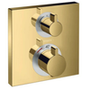 Hansgrohe Ecostat Square Thermostat For Concealed Installation For 2 Functions Polished Gold Optic