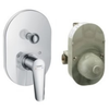 Hansgrohe Logis E Single Lever Bath Mixer Set For Concealed Installation Chrome