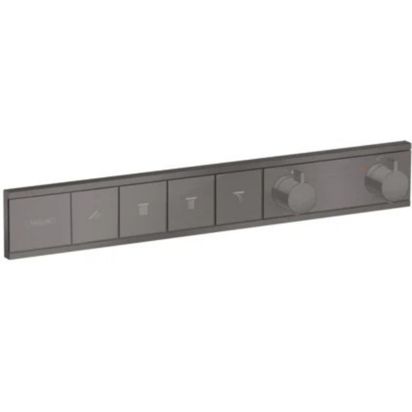 Hansgrohe Rainselect Thermostat For Concealed Installation For 4 Functions Brushed Black Chrome