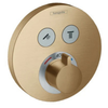 Hansgrohe Showerselect S Thermostat For Concealed Installation For 2 Functions Brushed Bronze