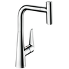 Hansgrohe Talis Select M51 Single Lever Kitchen Mixer 300, Pull-Out Spout, 1Jet Chrome