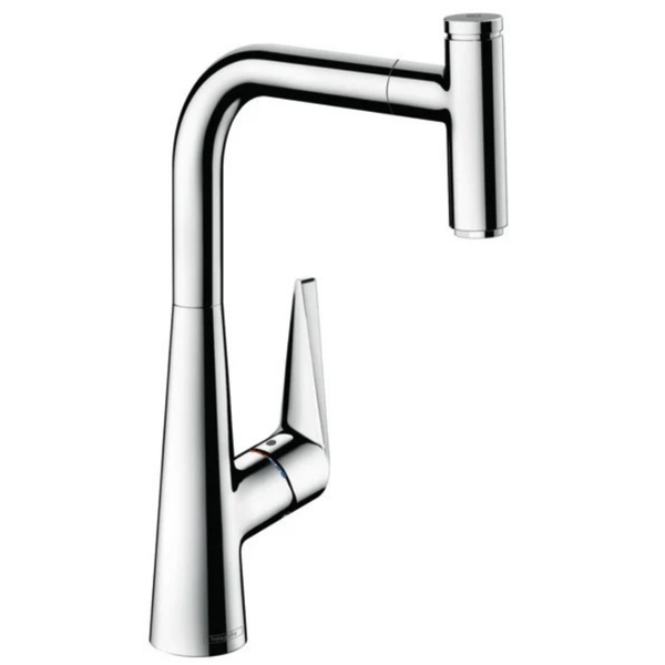 Hansgrohe Talis Select M51 Single Lever Kitchen Mixer 300, Pull-Out Spout, 1Jet Chrome