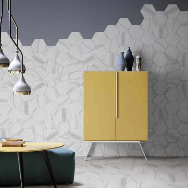 Hexagon Carrara Tiles