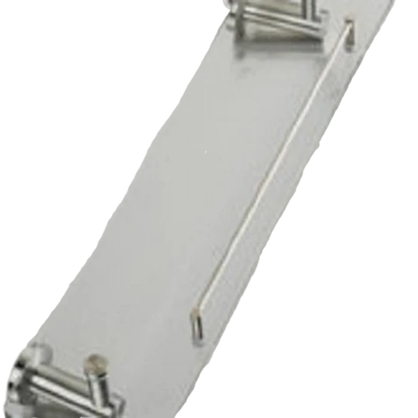 Inox Glass Shelf - Brushed