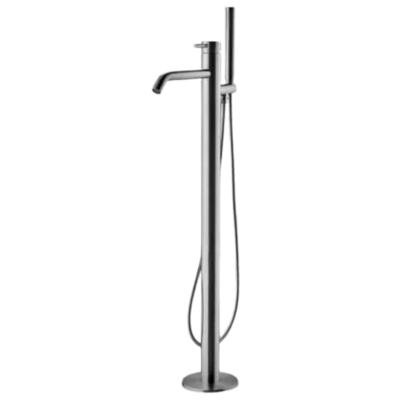 JEE-O Slimline Bath Mixer + HS -Brushed
