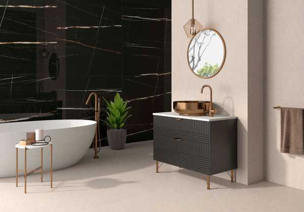 Lux Jebel Noir Black 600X1200X10.5mm Polished Porcelain (1.44sqm/box)