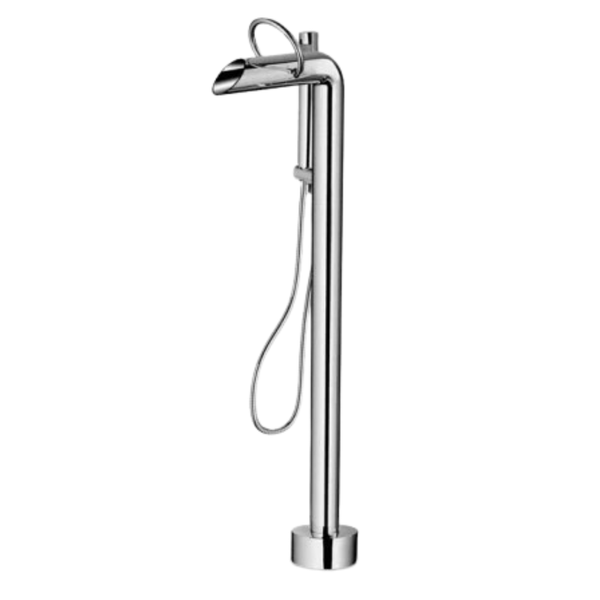 Jee-Pure Bath Mixer incl H/S Brushed