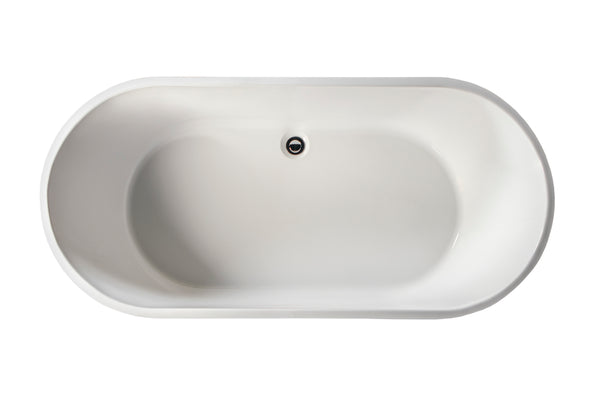 Kunene Acrylic Freestanding Bath White 1700x800x590mm