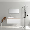 Lazio 1200 White Single Draw Vanity Set