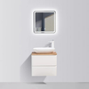 Lazio 600 White Double Draw Vanity Set