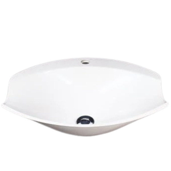 Leaf Countertop Basin White