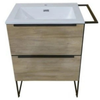 Loft 600 Left Complete Vanity Set Cherrywood