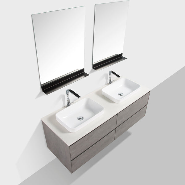 Madrid 1500 Concrete Four Drawer Vanity Set