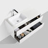 Madrid 1200 White Double Drawer Vanity Set