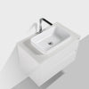 Madrid 800 White Double Drawer Vanity Set
