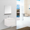 Madrid 800 White Double Drawer Vanity Set