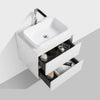 Madrid 600 White Double Drawer Vanity Set