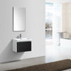 Milan 600Black Single Drawer Vanity Set