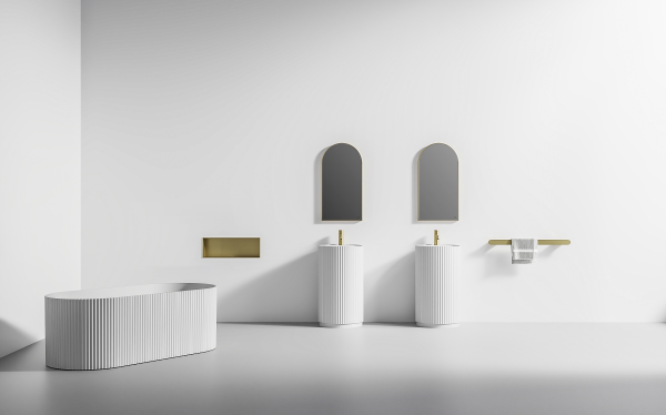 Arc Medium Mirror Gold 1000x400x30mm