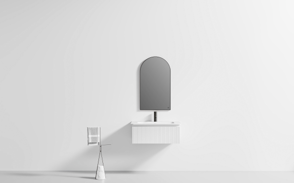 Arc Medium Mirror Black 1000x400x30mm