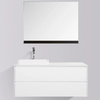 Madrid 1200 White Double Drawer Vanity Set
