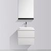 Madrid 600 White Double Drawer Vanity Set