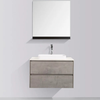 Madrid 800 Concrete Double Drawer Vanity Set