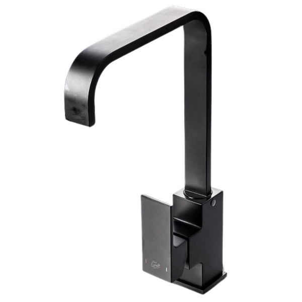 Malta Black Kitchen Sink Mixer Square(U)