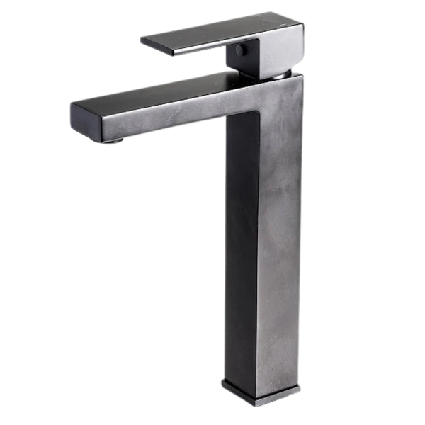 Malta Black Tall Basin Mixer Square