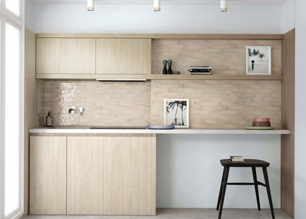 Manacor Subway Argile Beige Gloss Ceramic 65x400x9mm (1sqm/box)