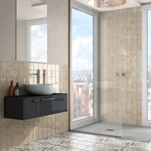 Manacor Cuadrado Beige 100X100X9mm Gloss Ceramic (0.5Sqm/Box)