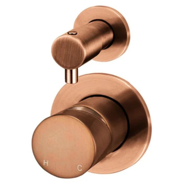 Meir Round Finish Pinless Diverter Mixer - Lustre Bronze