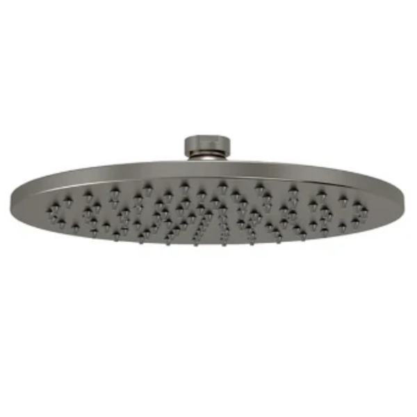 Meir Round Shower Rose 200mm - Gun Metal