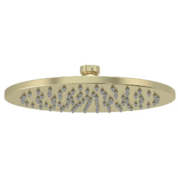 Meir Round Shower Rose 200mm - Tiger Bronze