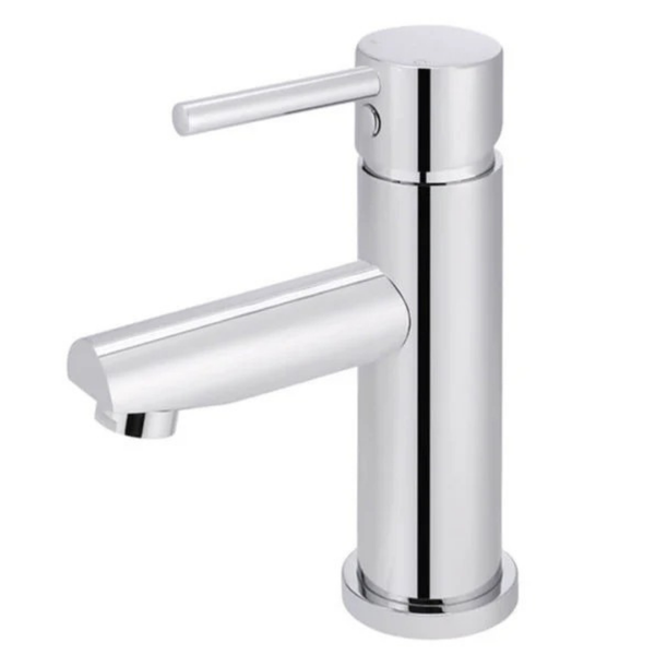 Meir Short Basin Mixer - Straight Spout (Chrome)