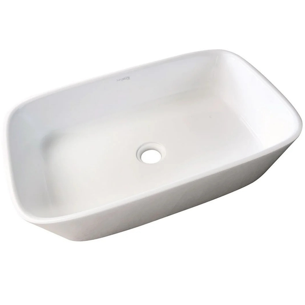 Mila Countertop Basin Polished White