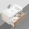Milan 900 White Oak Single Draw Vanity Set