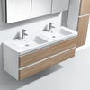 Milan 1200 White Oak Single Draw Vanity Set